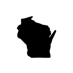 Image showing the shape of the state of Wisconsin